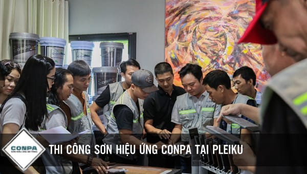 thi công sơn hiệu ứng tại pleiku