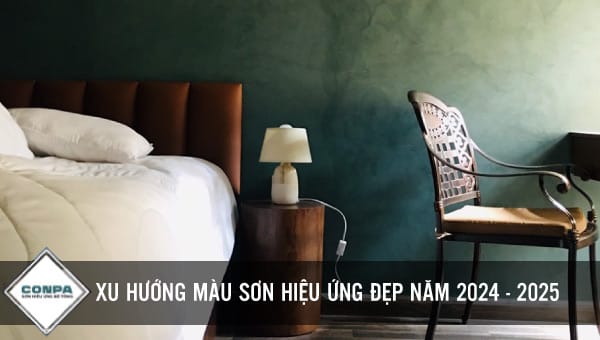xu hướng màu sơn hiệu ứng đẹp 2024