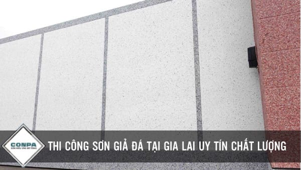 Thi công sơn giả đá tại Gia Lai
